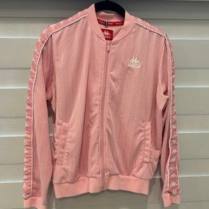EUC Kappa - Tracksuit Jacket - Pink/White Color - Medium Size